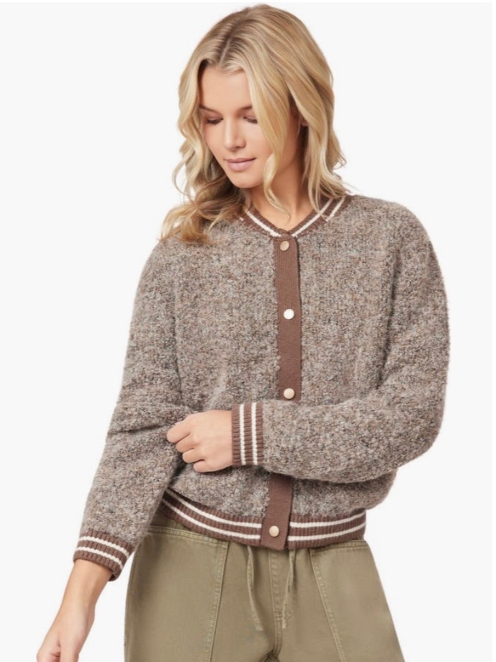 Scotch & Soda Bouclé Bomber Jacket